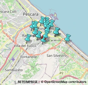 Mappa Via della Fornace Bizzarri, 65129 Pescara PE, Italia (1.14353)