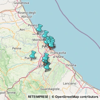 Mappa Via della Fornace Bizzarri, 65129 Pescara PE, Italia (8.95154)