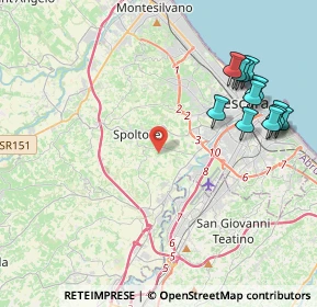 Mappa 65010 Spoltore PE, Italia (5.10833)