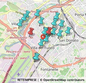 Mappa Via Tiburtina Valeria, 65100 Pescara PE, Italia (0.7705)