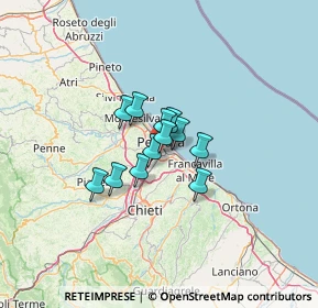 Mappa Via Tiburtina Valeria, 65100 Pescara PE, Italia (7.41833)