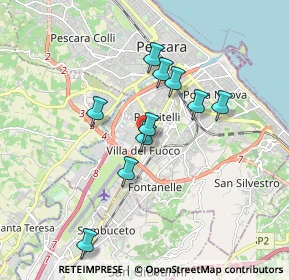 Mappa Via Tiburtina Valeria, 65100 Pescara PE, Italia (1.83727)