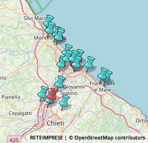 Mappa Via San Donato, 65129 Pescara PE, Italia (6.01895)