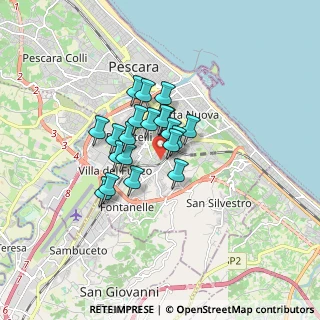 Mappa Via San Donato, 65129 Pescara PE, Italia (1.1305)