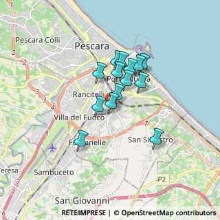 Mappa Via San Donato, 65129 Pescara PE, Italia (1.30786)