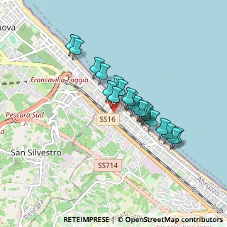 Mappa Via Tirino, 66023 Francavilla al Mare CH, Italia (0.697)