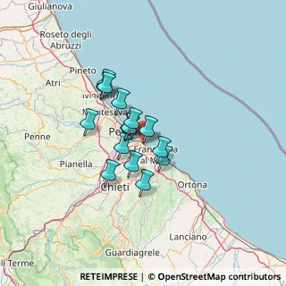 Mappa Via Tirino, 66023 Francavilla al Mare CH, Italia (9.66267)
