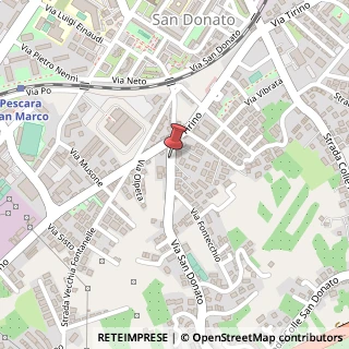 Mappa Via San Donato, 37, 65129 Pescara, Pescara (Abruzzo)