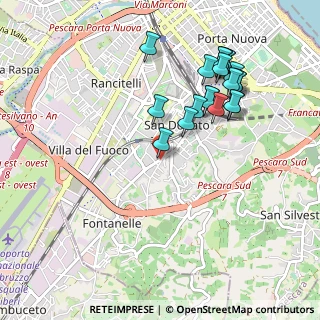 Mappa Strada Vecchia Fontanelle, 65129 Pescara PE, Italia (1.0585)
