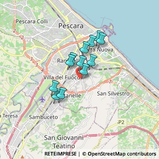 Mappa Strada Vecchia Fontanelle, 65129 Pescara PE, Italia (1.31667)
