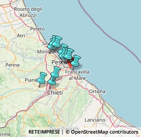 Mappa Via delle Naiadi, 66023 Francavilla al Mare CH, Italia (8.12583)