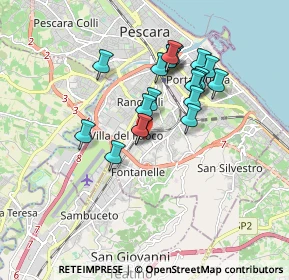 Mappa Via Aldo Moro, 65129 Pescara PE, Italia (1.529)