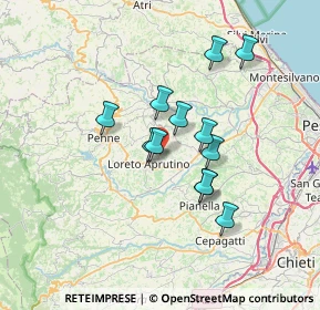 Mappa Contrada Fontemaggio, 65014 Loreto Aprutino PE, Italia (5.73917)