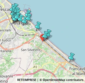 Mappa Via San Paolo, 65129 Pescara PE, Italia (2.8445)