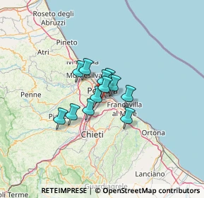 Mappa Via Tevere, 65129 Pescara PE, Italia (7.47417)