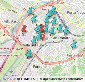 Mappa Via Tevere, 65129 Pescara PE, Italia (0.806)