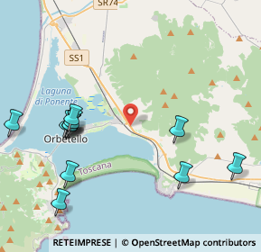 Mappa SS 1 Aurelia, 58015 Orbetello GR, Italia (5.01917)