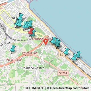 Mappa Via Monte Carmelo, 65129 Pescara PE, Italia (1.227)