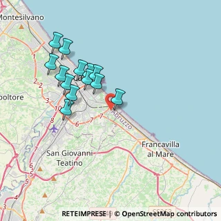Mappa Via Monte Carmelo, 65129 Pescara PE, Italia (3.68538)