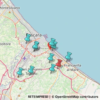 Mappa Via Monte Carmelo, 65129 Pescara PE, Italia (3.51364)