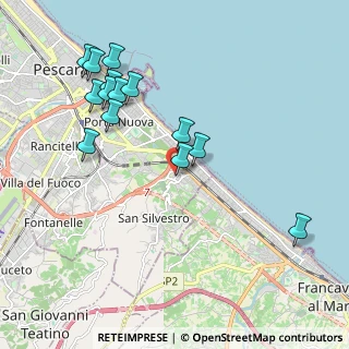 Mappa Via Monte Carmelo, 65129 Pescara PE, Italia (2.22)