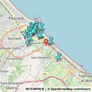 Mappa Via Monte Carmelo, 65129 Pescara PE, Italia (1.6995)