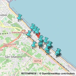 Mappa V.le Alcione, 66023 Pescara PE, Italia (0.882)