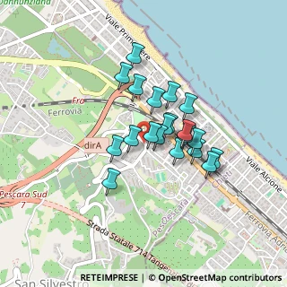 Mappa Via Alfredo Luciani, 65129 Pescara PE, Italia (0.3275)