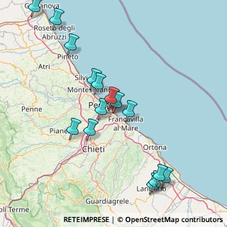 Mappa Via Alfredo Luciani, 65129 Pescara PE, Italia (16.8125)