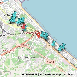 Mappa Via Alfredo Luciani, 65129 Pescara PE, Italia (1.2635)