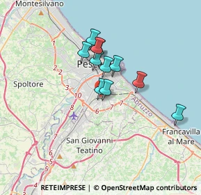 Mappa Via Teverone, 65129 Pescara PE, Italia (2.62364)