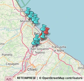 Mappa Via Teverone, 65129 Pescara PE, Italia (5.55583)