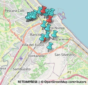 Mappa Via Teverone, 65129 Pescara PE, Italia (1.8155)