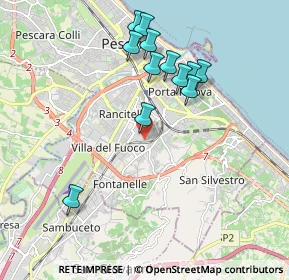 Mappa Via Teverone, 65129 Pescara PE, Italia (1.94333)