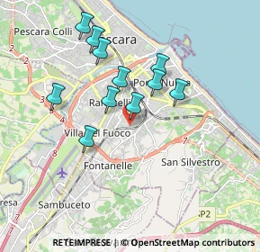 Mappa Via Teverone, 65129 Pescara PE, Italia (1.66182)