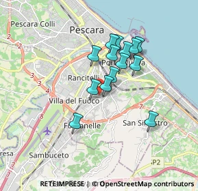 Mappa Via Teverone, 65129 Pescara PE, Italia (1.42)