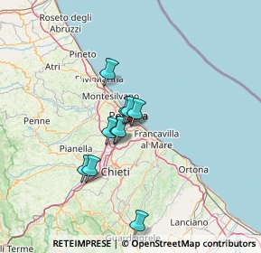 Mappa Via Teverone, 65129 Pescara PE, Italia (25.49733)