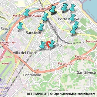 Mappa Via Neto, 65129 Pescara PE, Italia (1.3775)