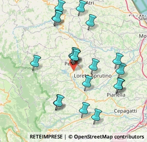Mappa Via F. Fontinori, 65017 Penne PE, Italia (8.203)