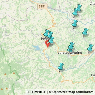 Mappa Via F. Fontinori, 65017 Penne PE, Italia (4.92182)