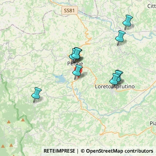 Mappa Via F. Fontinori, 65017 Penne PE, Italia (3.62545)