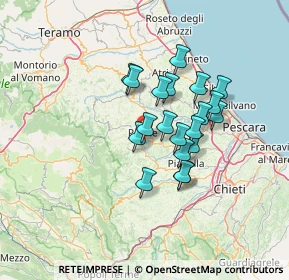 Mappa Via F. Fontinori, 65017 Penne PE, Italia (10.825)