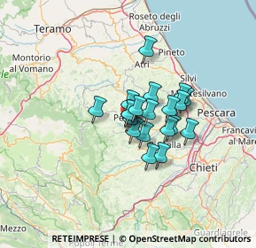 Mappa Via F. Fontinori, 65017 Penne PE, Italia (8.357)