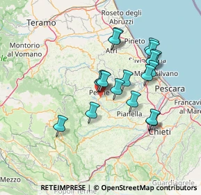 Mappa Via F. Fontinori, 65017 Penne PE, Italia (12.88889)