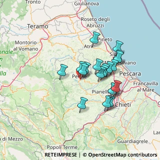Mappa Via F. Fontinori, 65017 Penne PE, Italia (12.137)