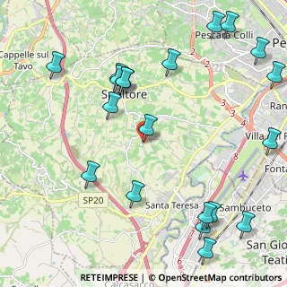 Mappa Via Valle Tornello, 65010 Spoltore PE, Italia (2.8965)