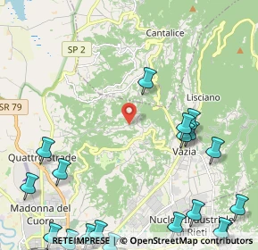 Mappa Via Torre Chiavelloni, 02100 Rieti RI, Italia (3.4915)
