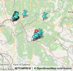 Mappa Via Torre Chiavelloni, 02100 Rieti RI, Italia (17.34)