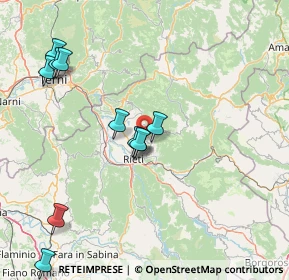 Mappa Via Torre Chiavelloni, 02100 Rieti RI, Italia (17.61182)