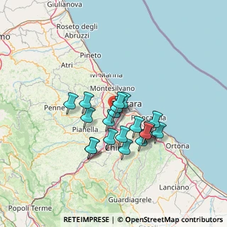 Mappa Via Castellani, 65010 Spoltore PE, Italia (10.872)